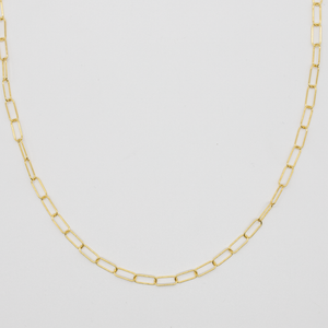 Gold Paperclip Necklace Chain