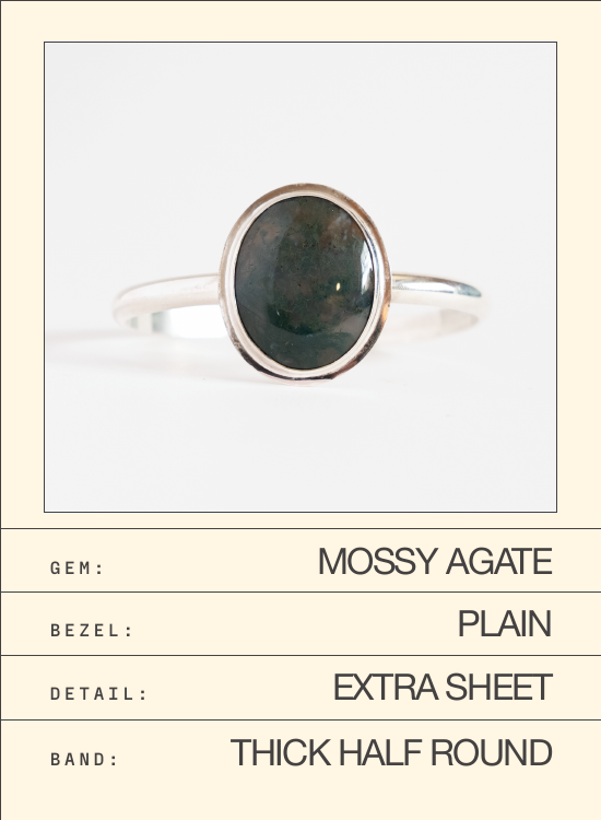Mossy Agate Bracelet — spec